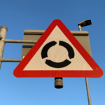 Mini roundabout vs roundabout sign