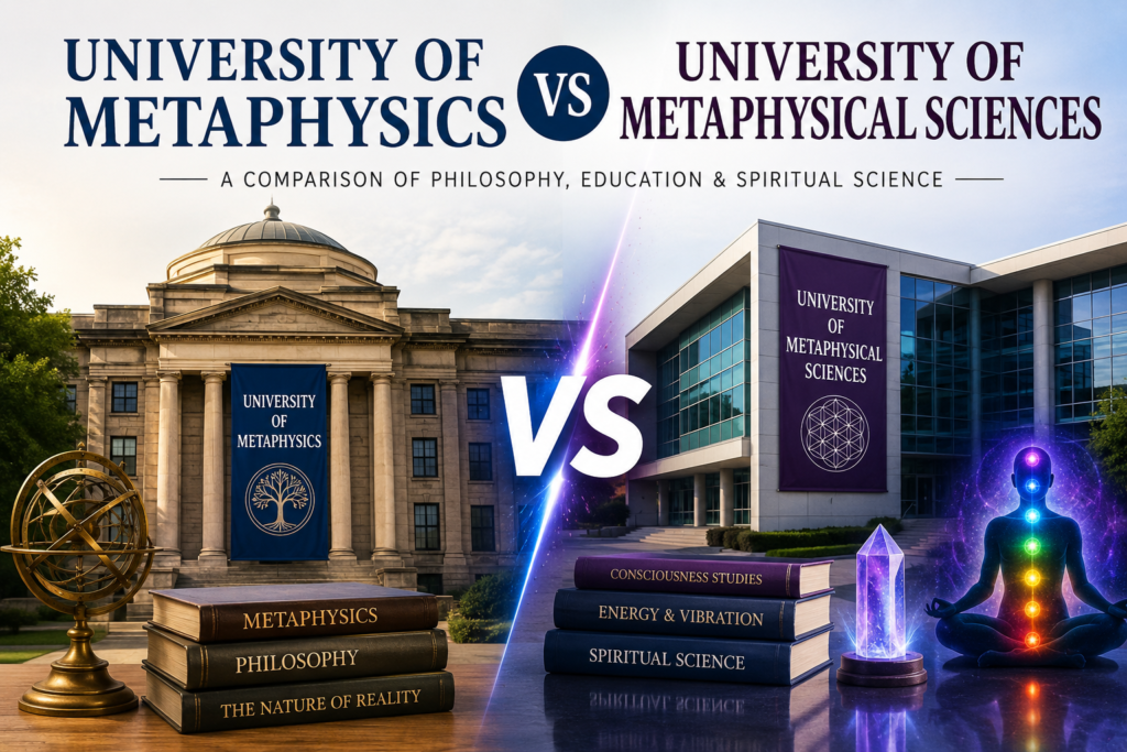 University of Metaphysics vs University of Metaphysical Sciences